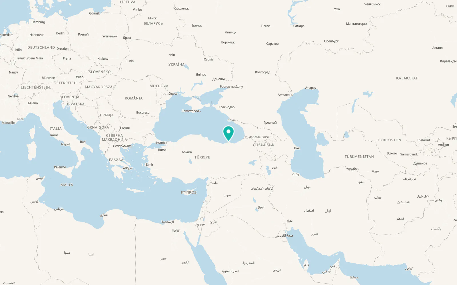 Map of Vakfıkebir