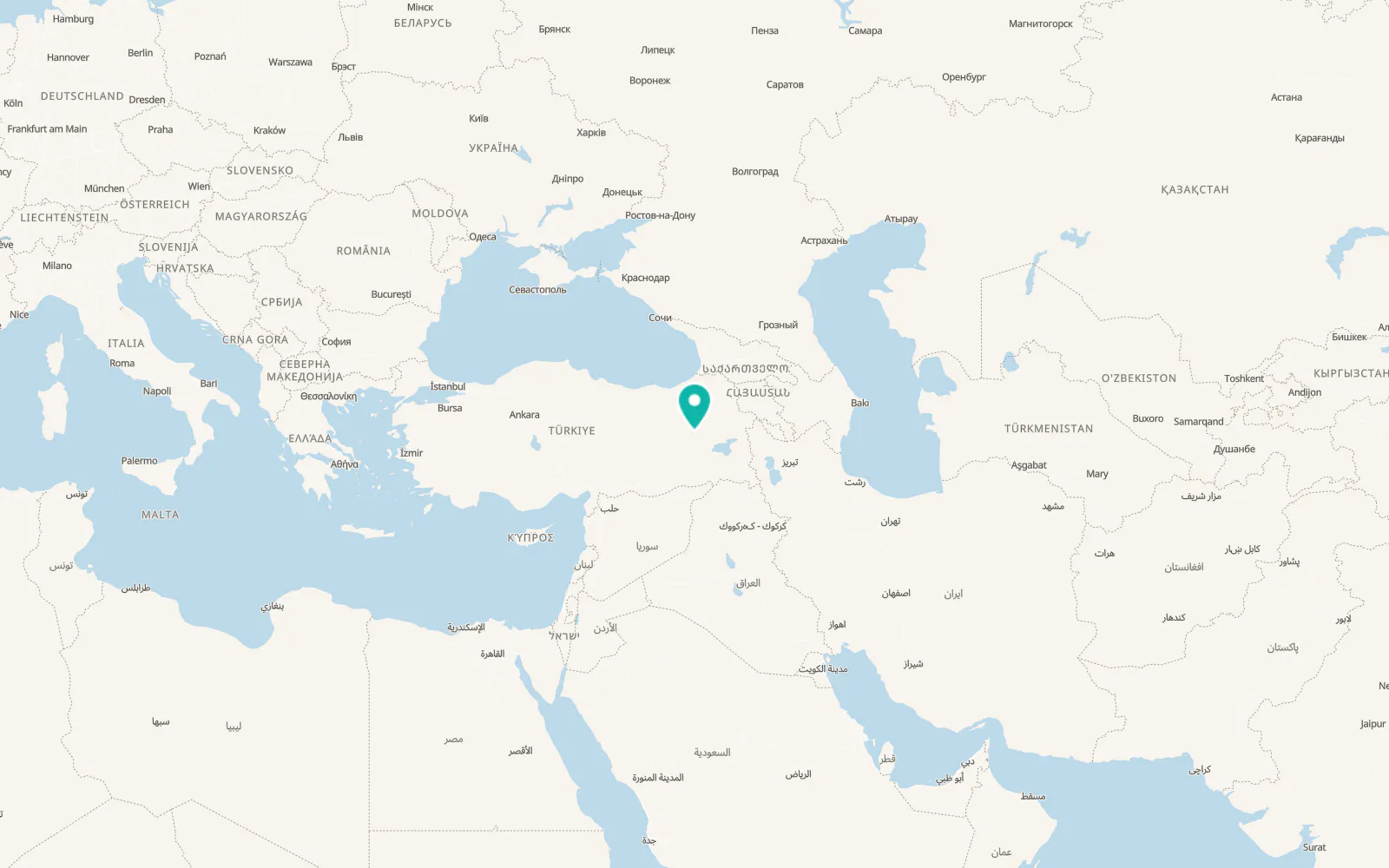 Map of Varto