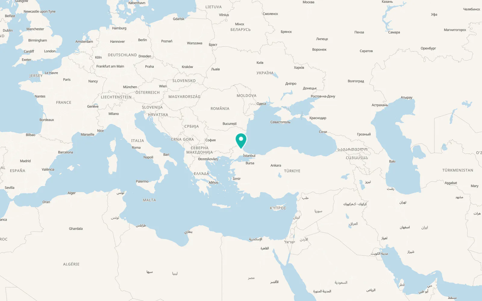 Map of Vize