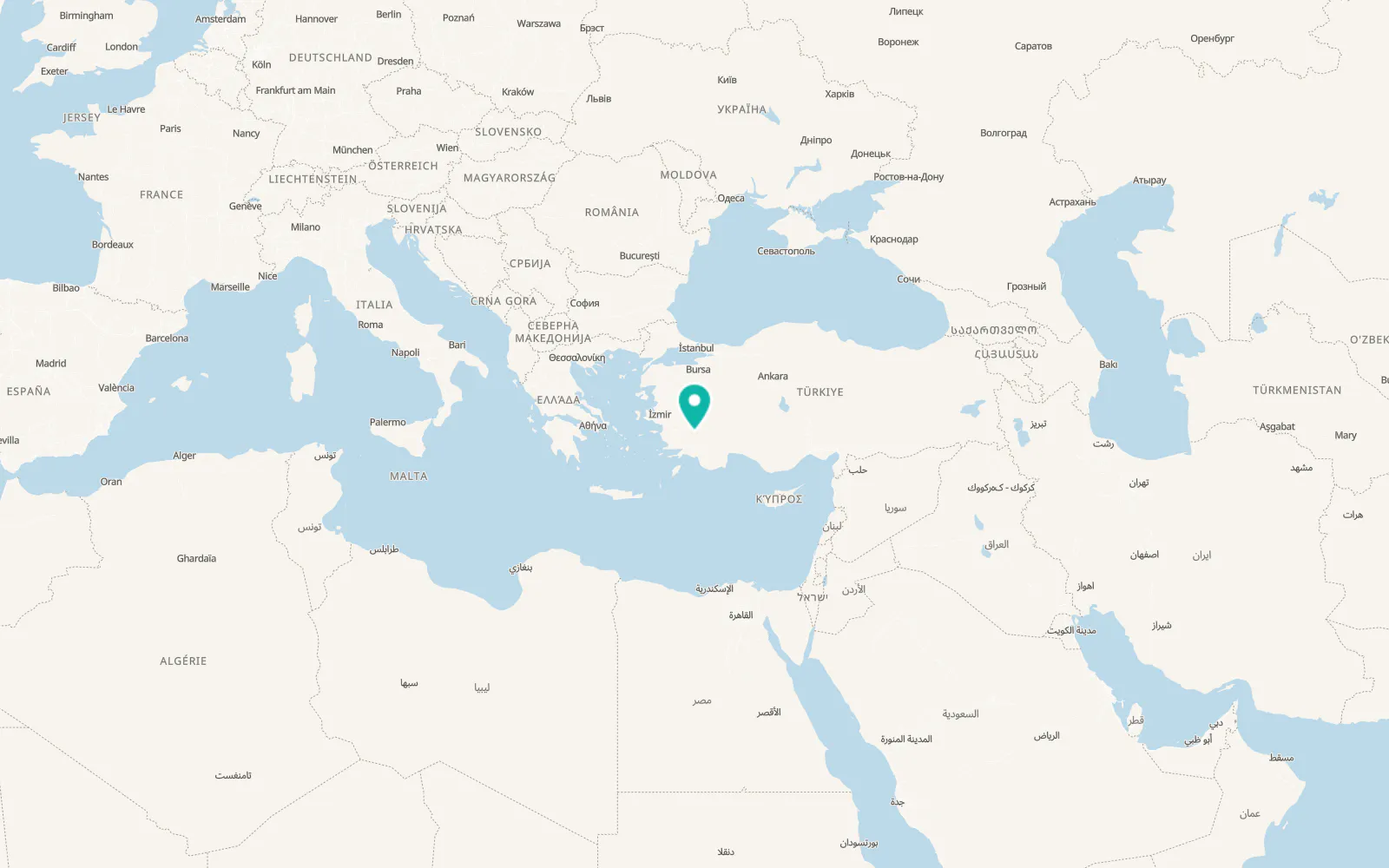 Map of Yahşiler