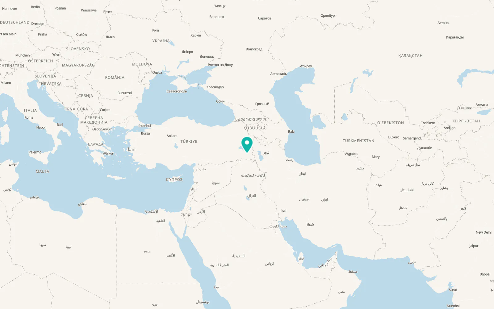 Map of Yalınca