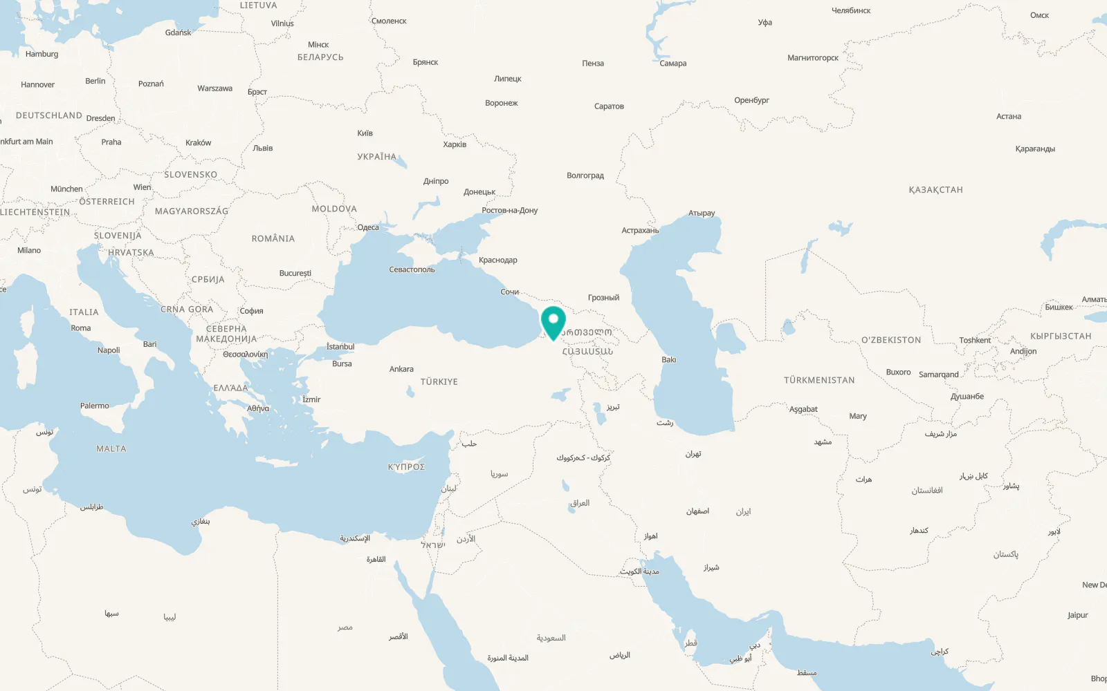 Map of Yalnızçam