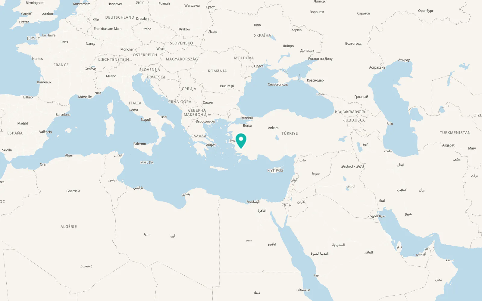 Map of Yatağan
