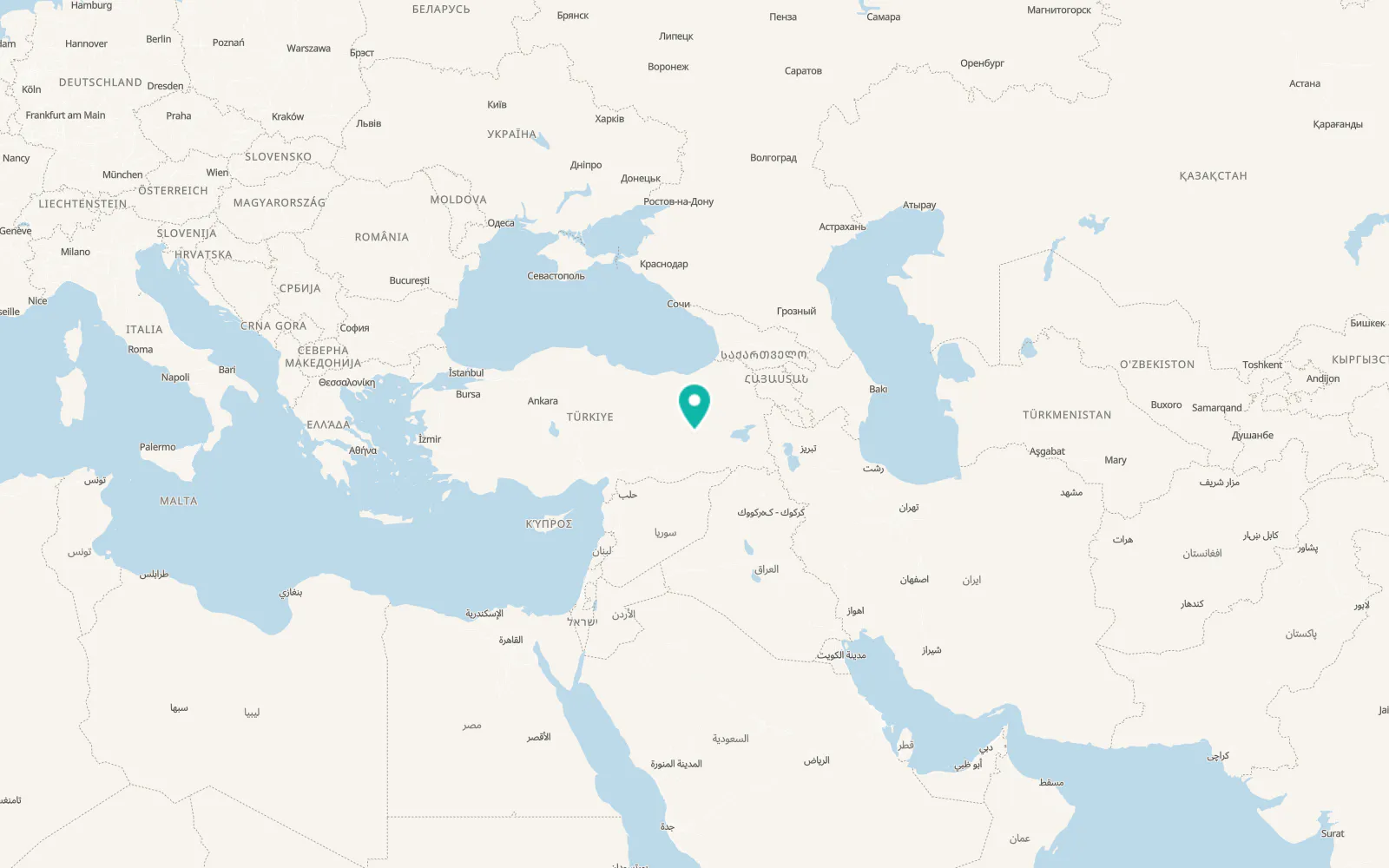 Map of Yayla