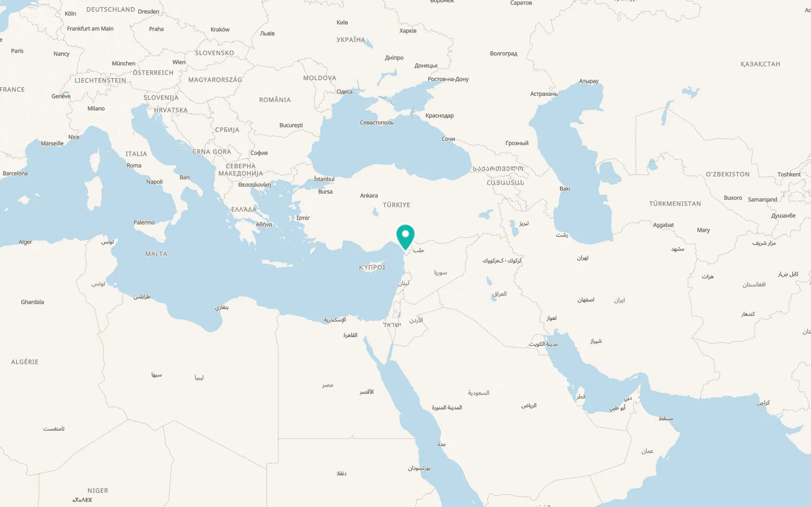 Map of Yeditepe