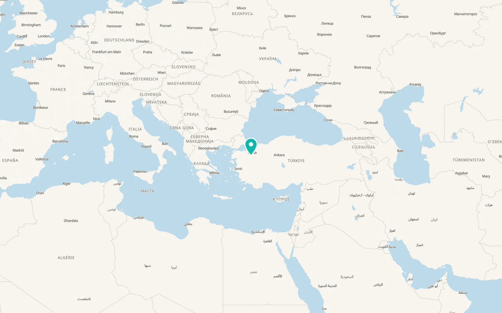 Map of Yenice