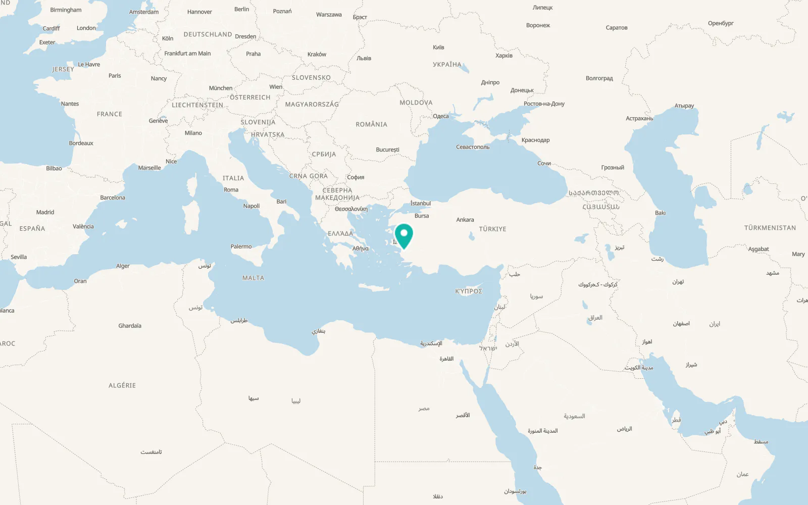 Map of Yeniköy