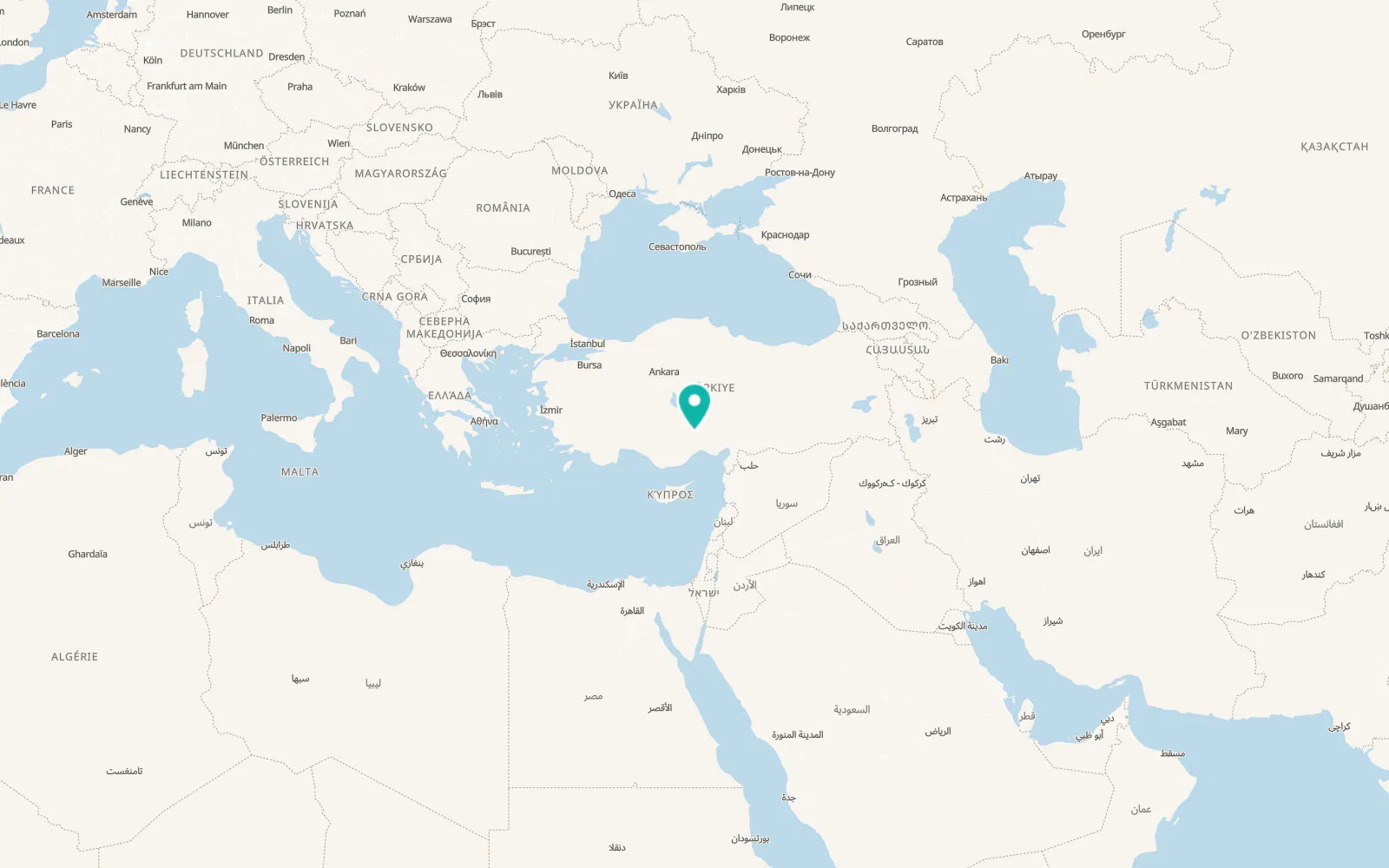 Map of Yeniyıldız