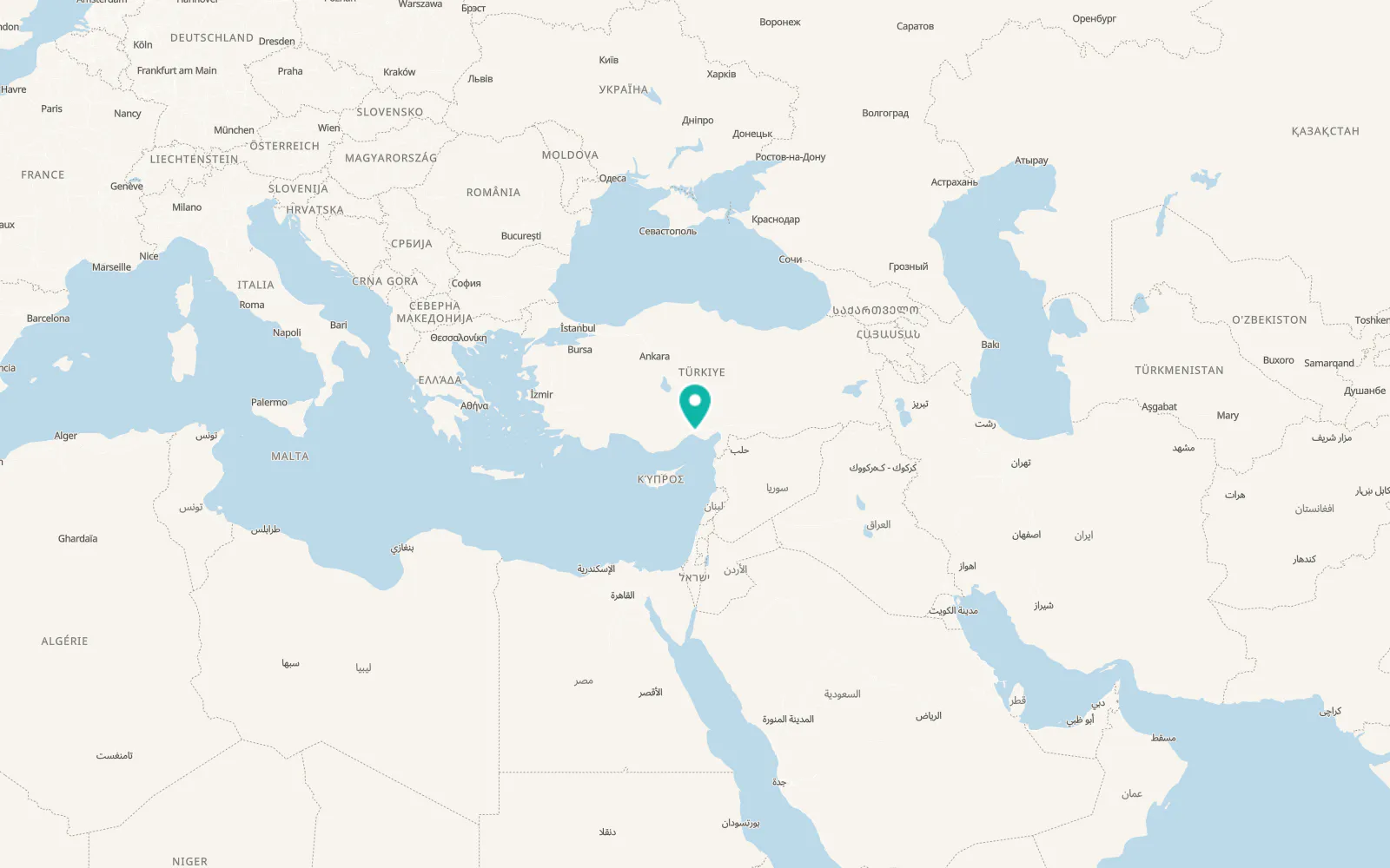 Map of Yeşiltepe