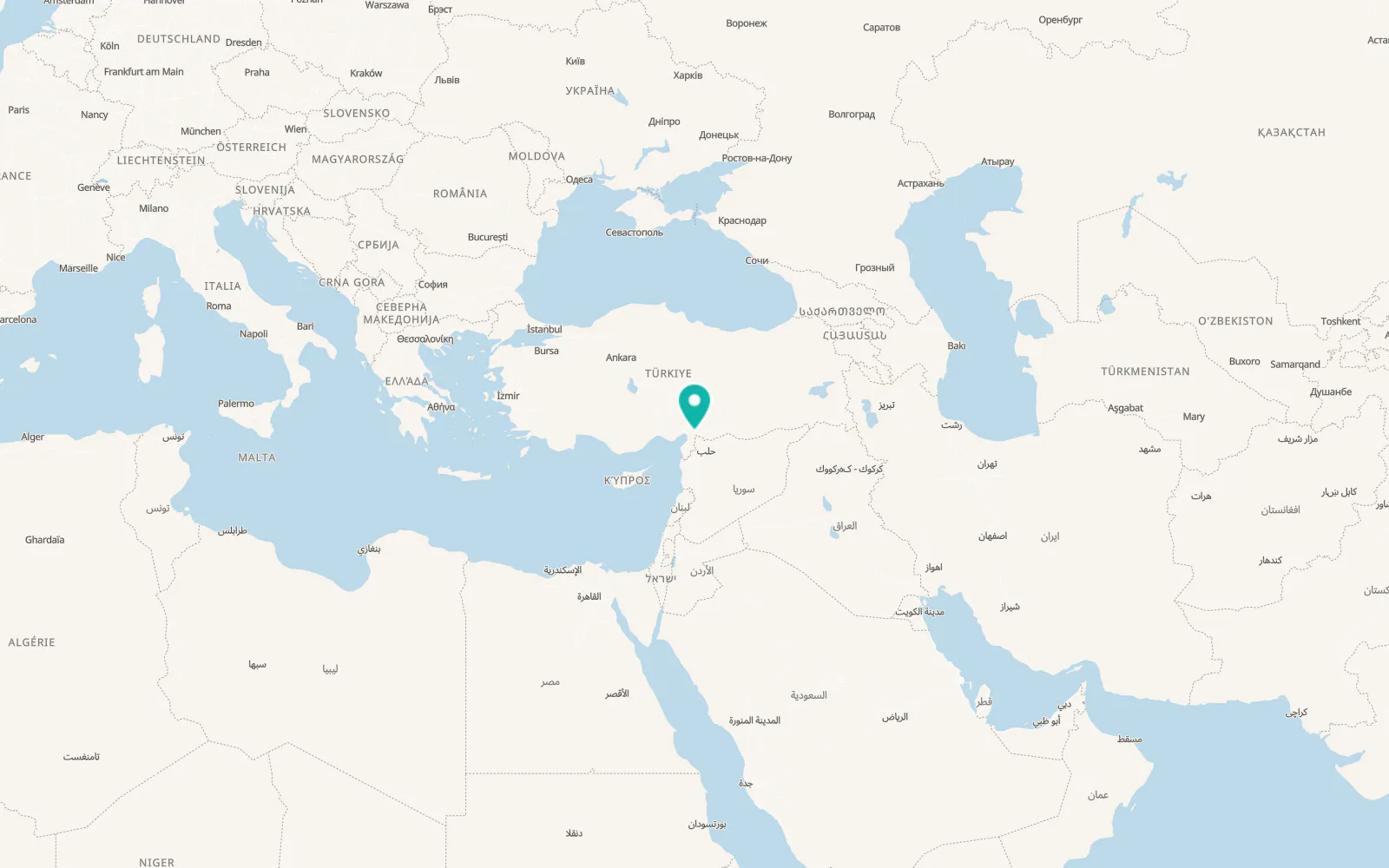 Map of Yeşilyurt