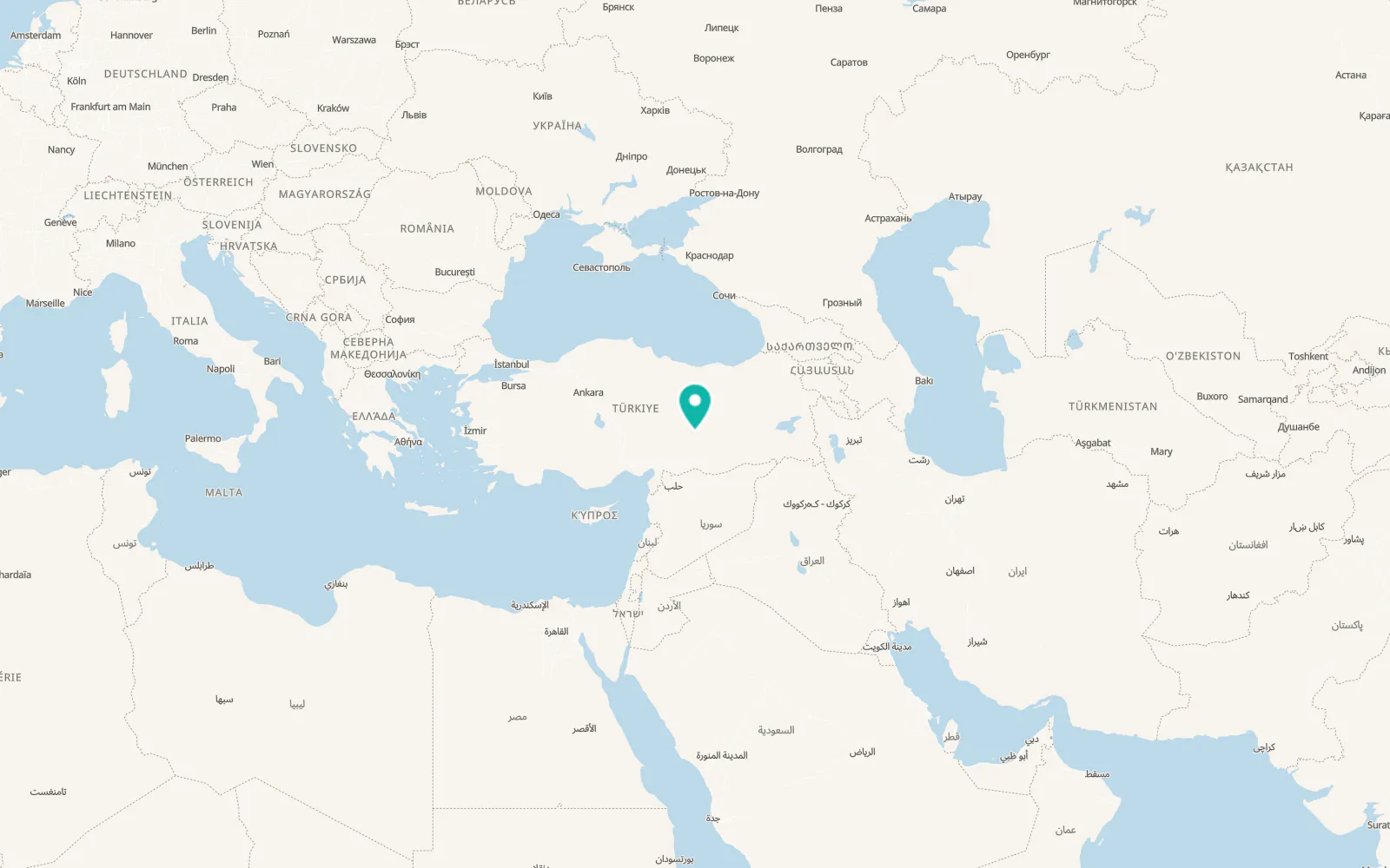 Map of Yeşilyurt