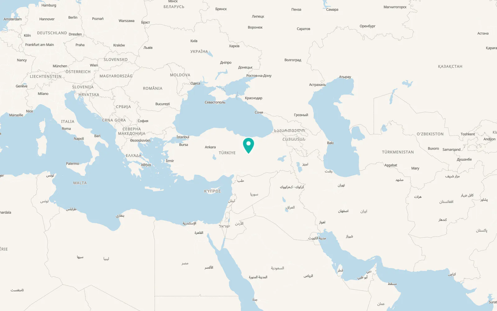 Map of Yoncalı