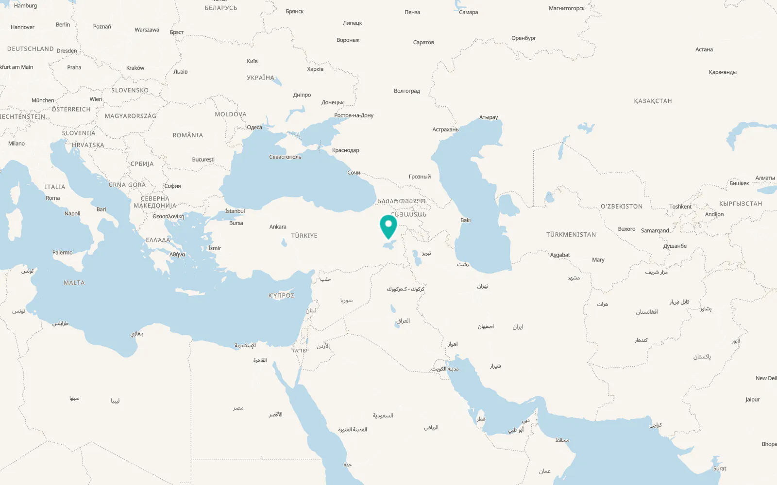 Map of Yukarı Süphan