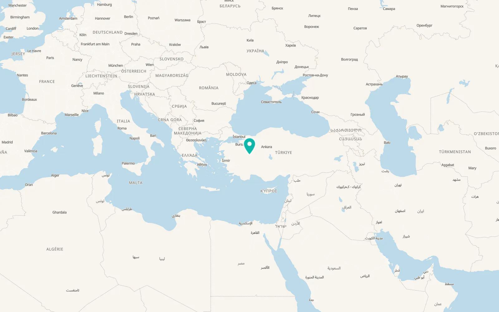 Map of Yukarıtandır