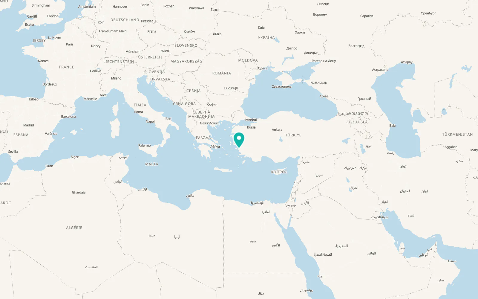 Map of Yuvaca