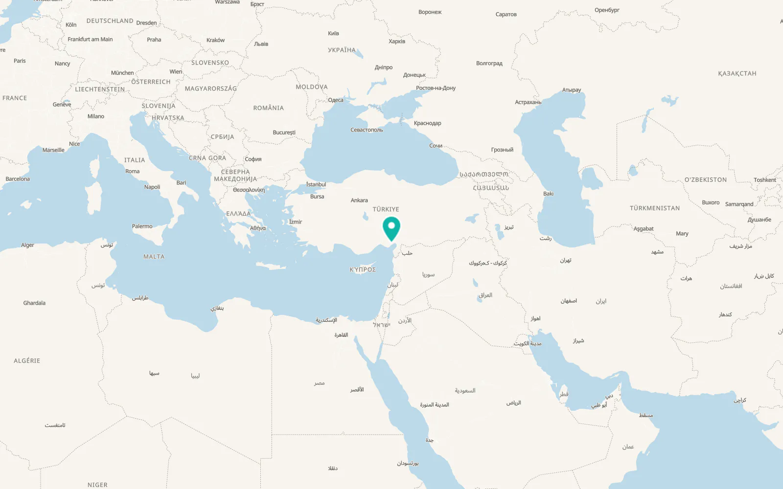 Map of Zeytinbeli