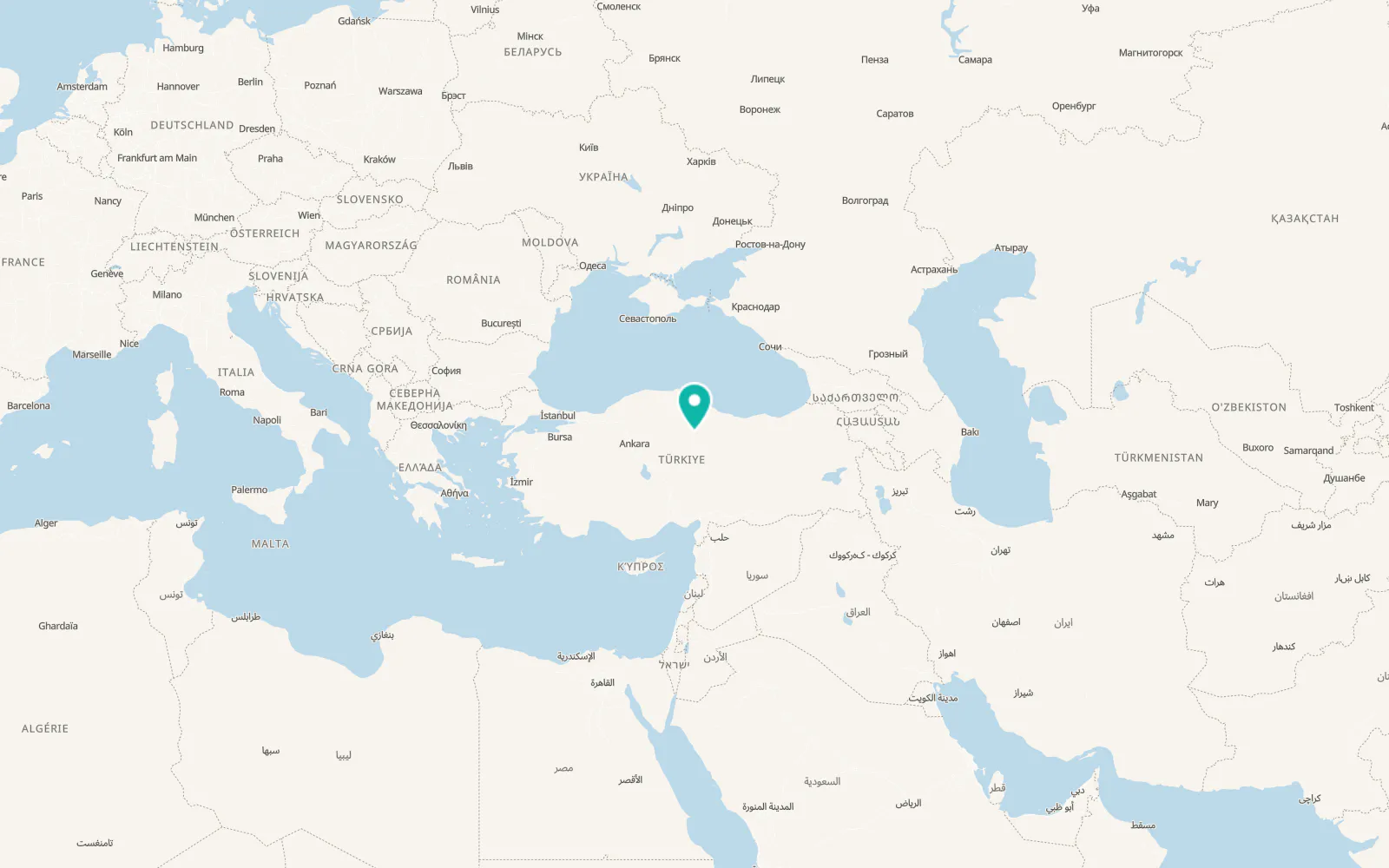 Map of Zile