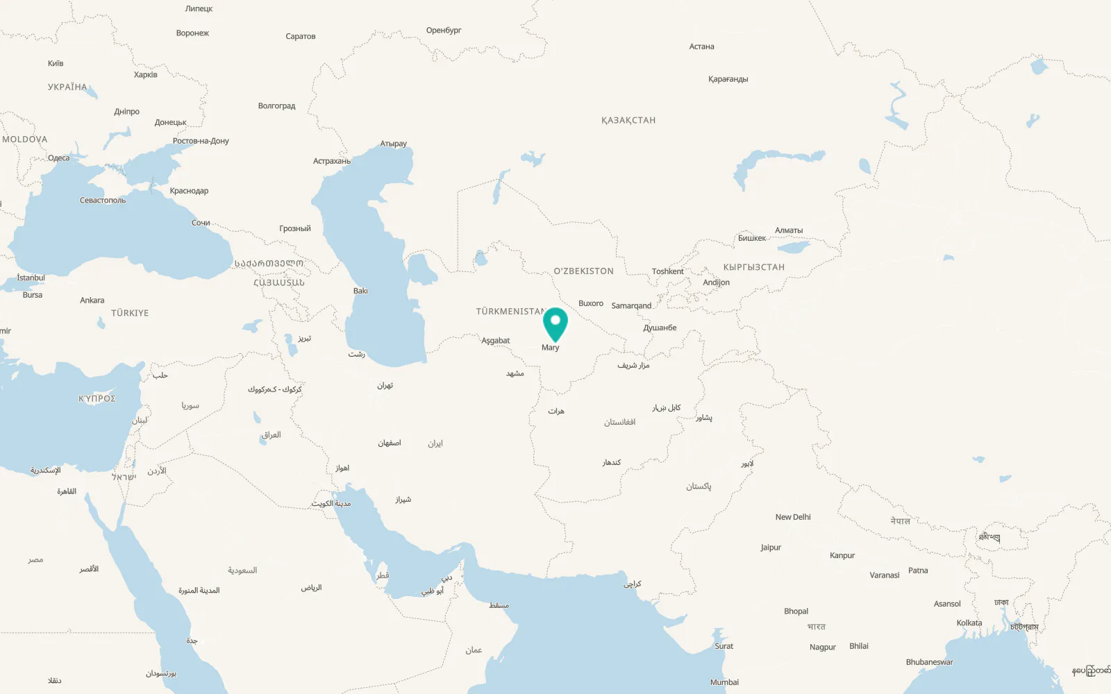 Map of Bayramaly