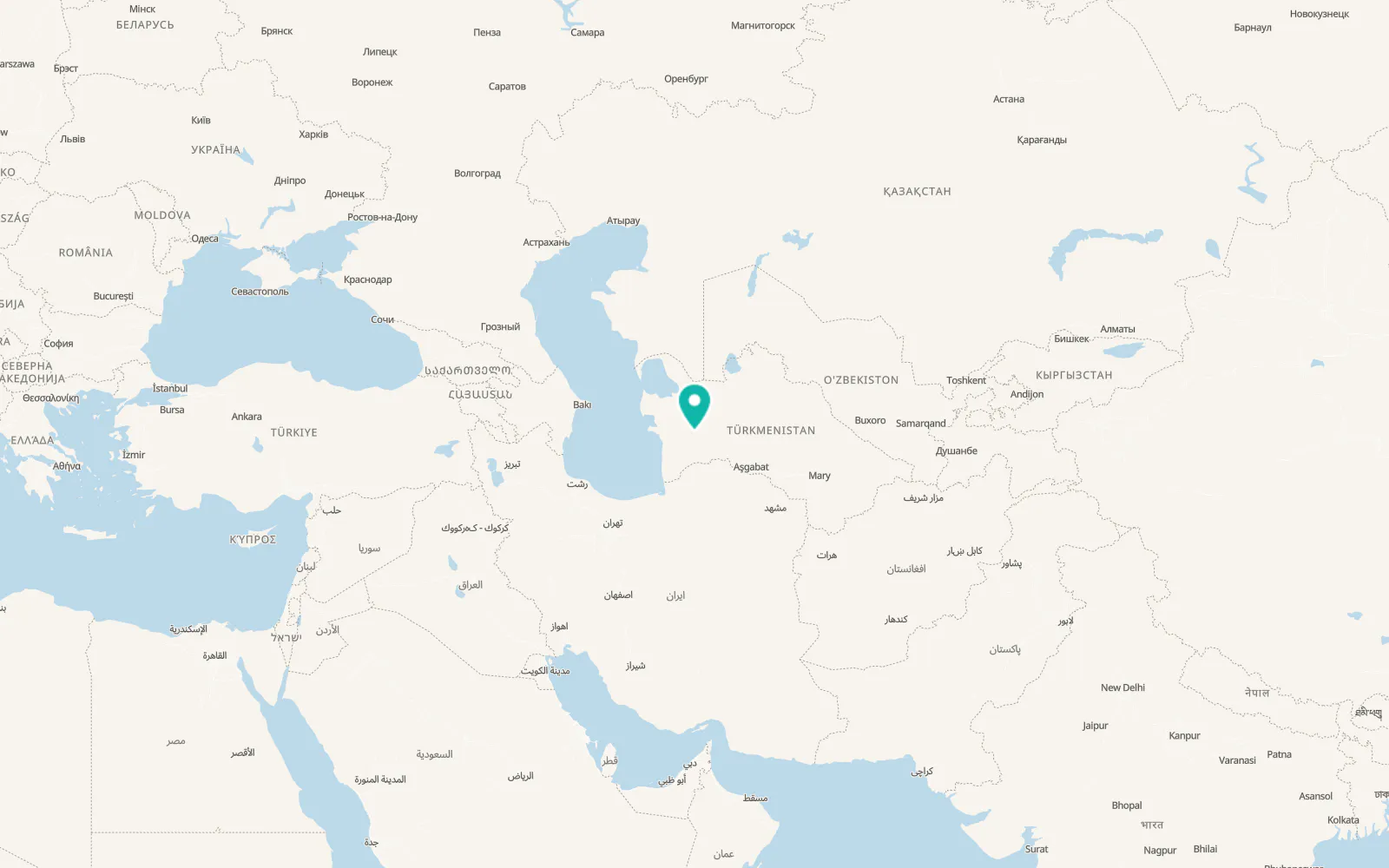 Map of Bereket