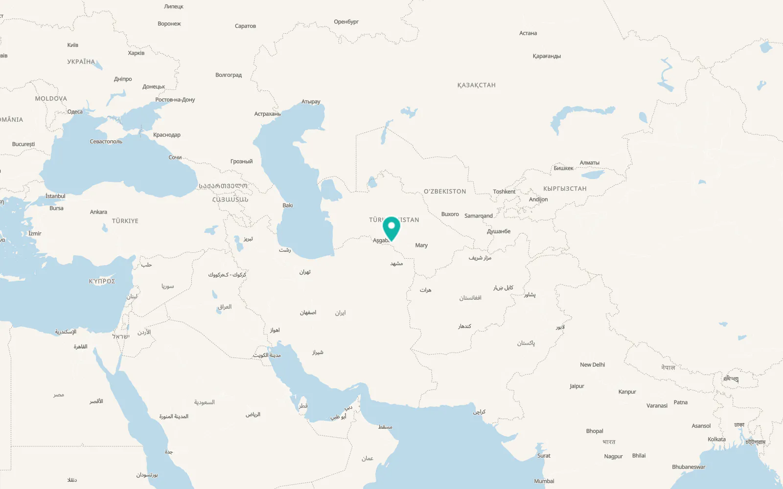 Map of Berkarar