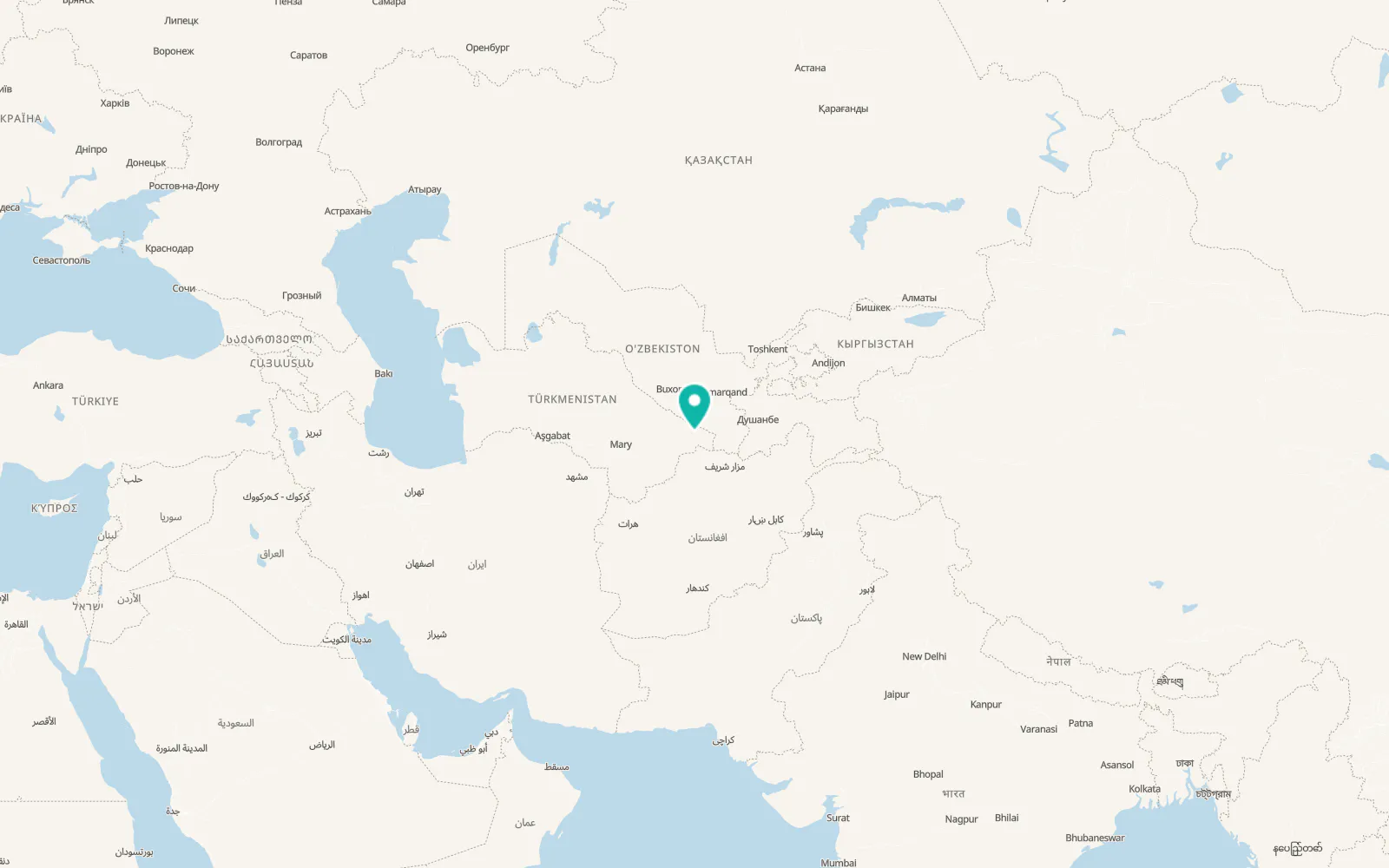 Map of Döwletli