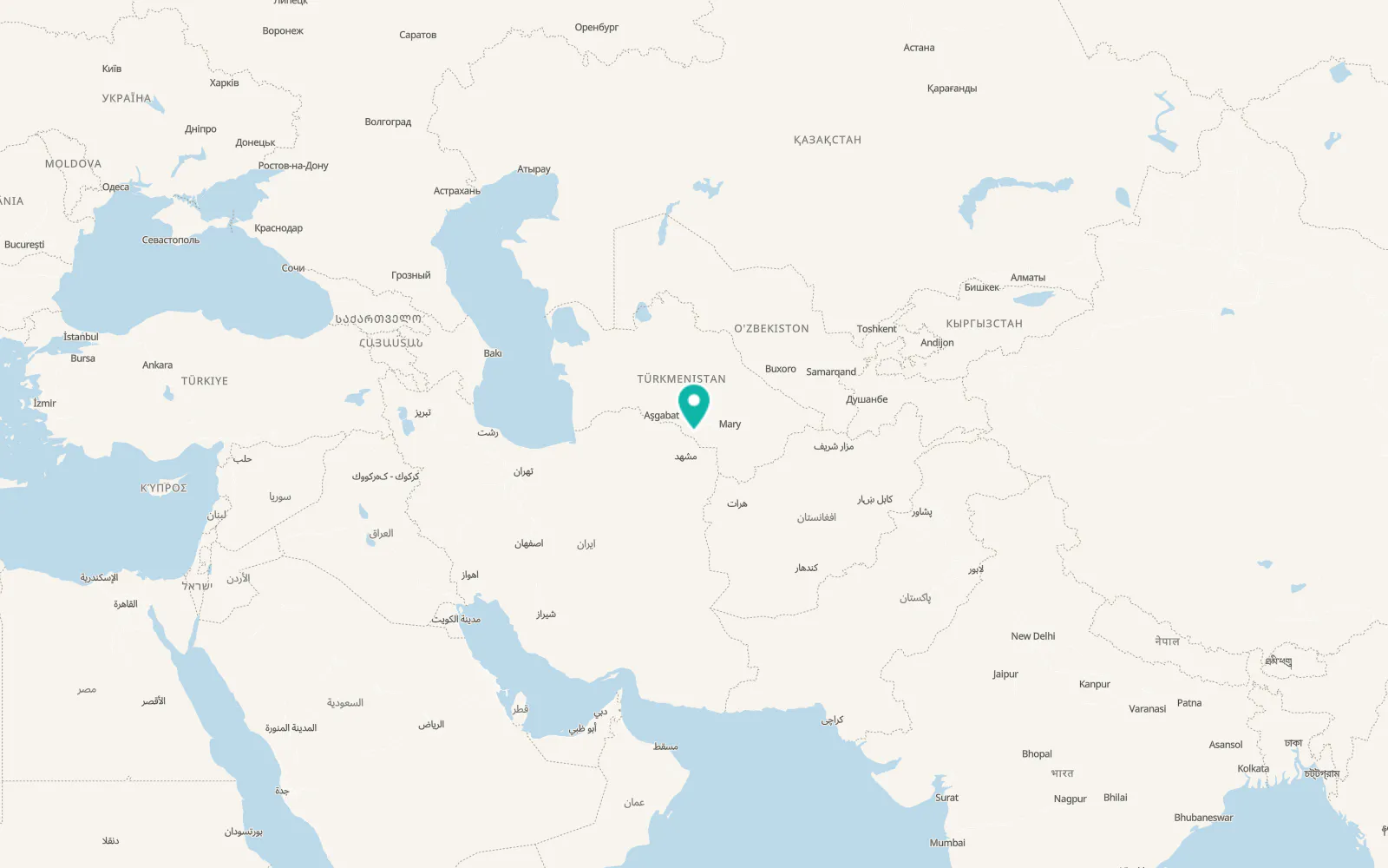 Map of Duşak