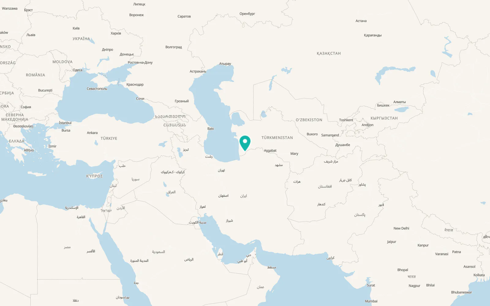 Map of Etrek