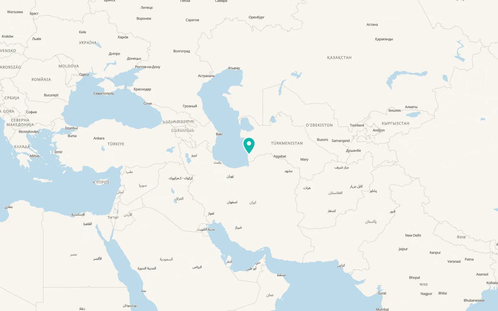 Map of Garadepe