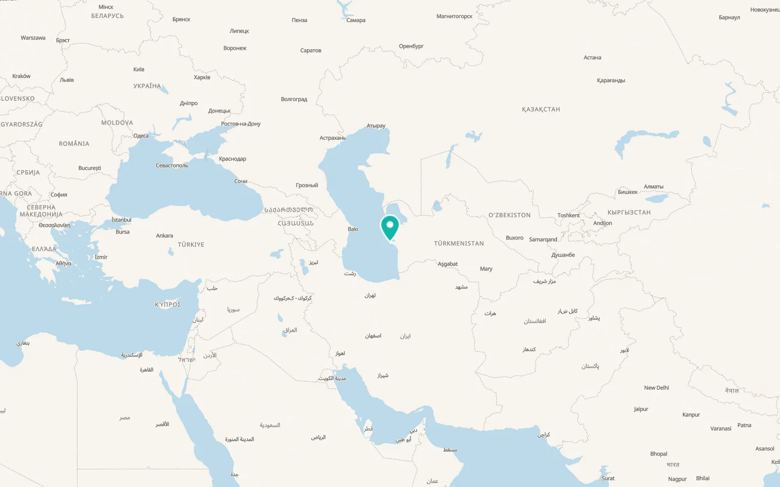 Map of Garagöl