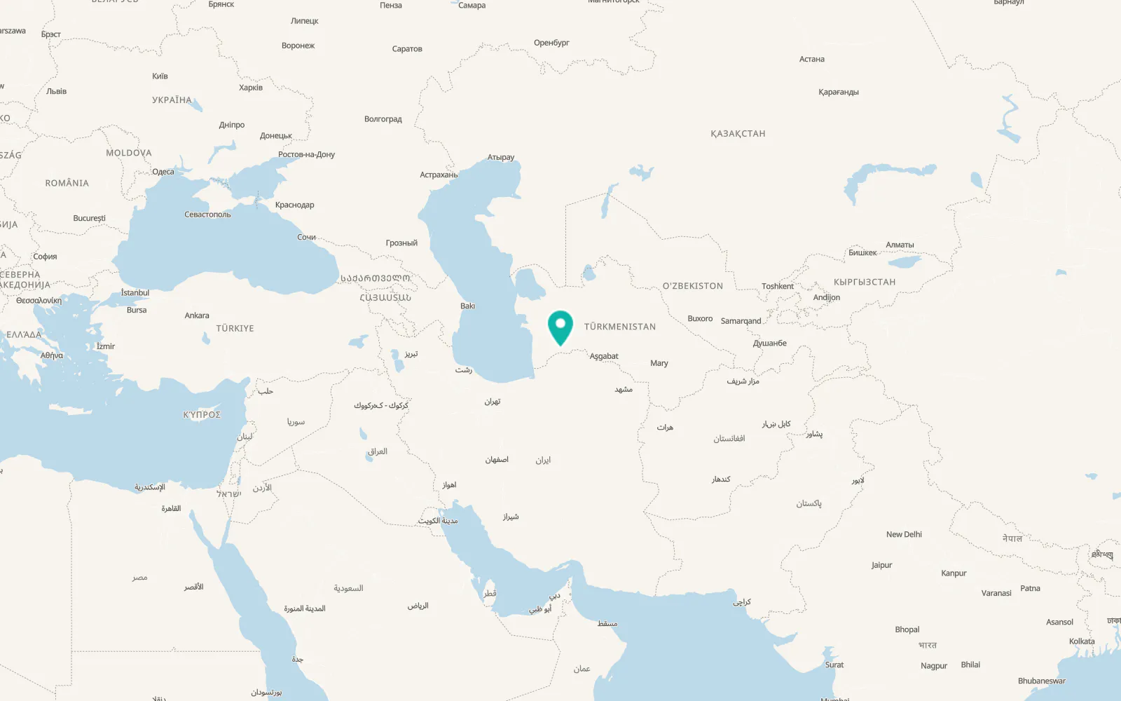 Map of Gyzylbaýyr