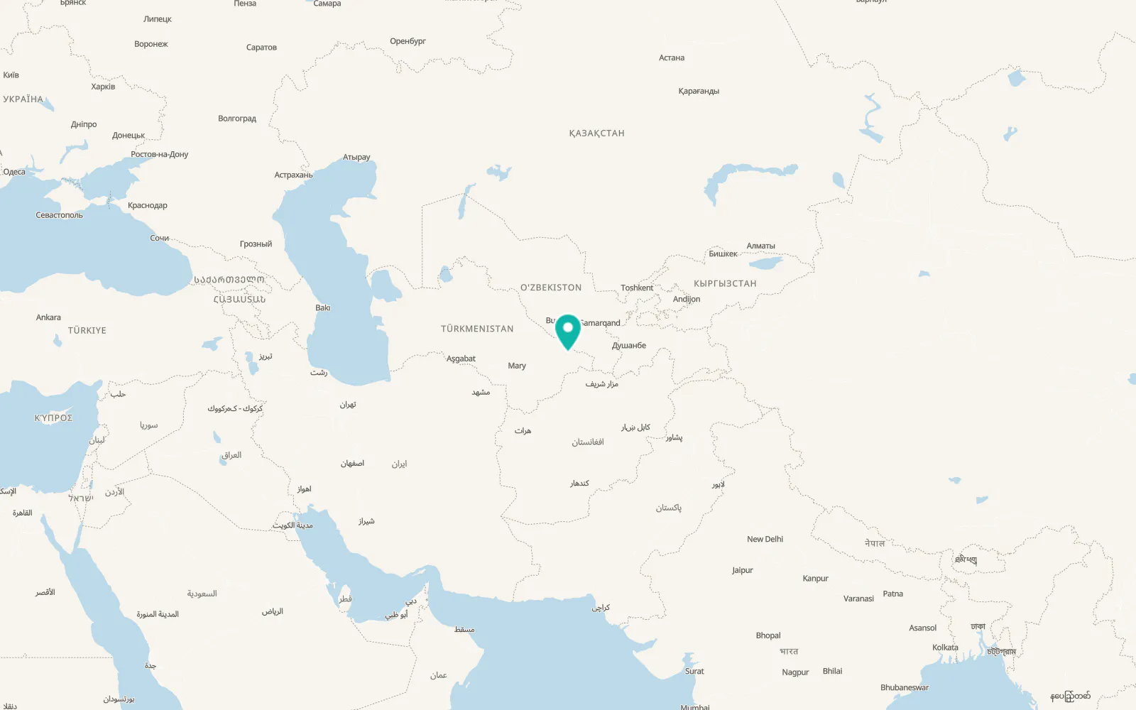 Map of Hojambaz
