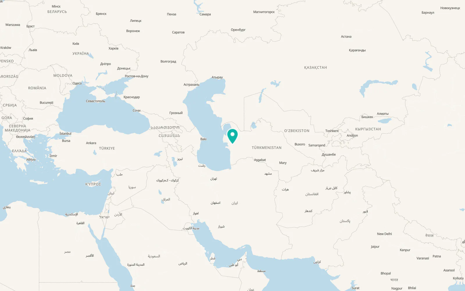 Map of Jebel