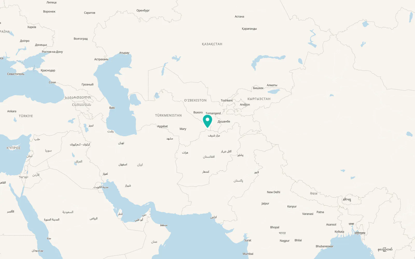 Map of Koytendag
