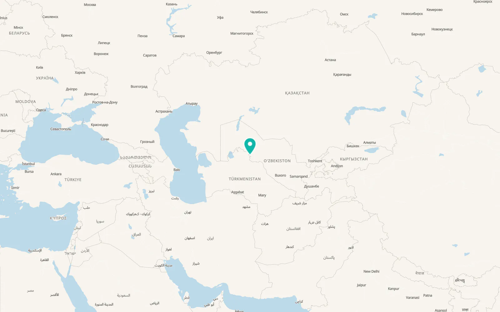 Map of Nyyazow