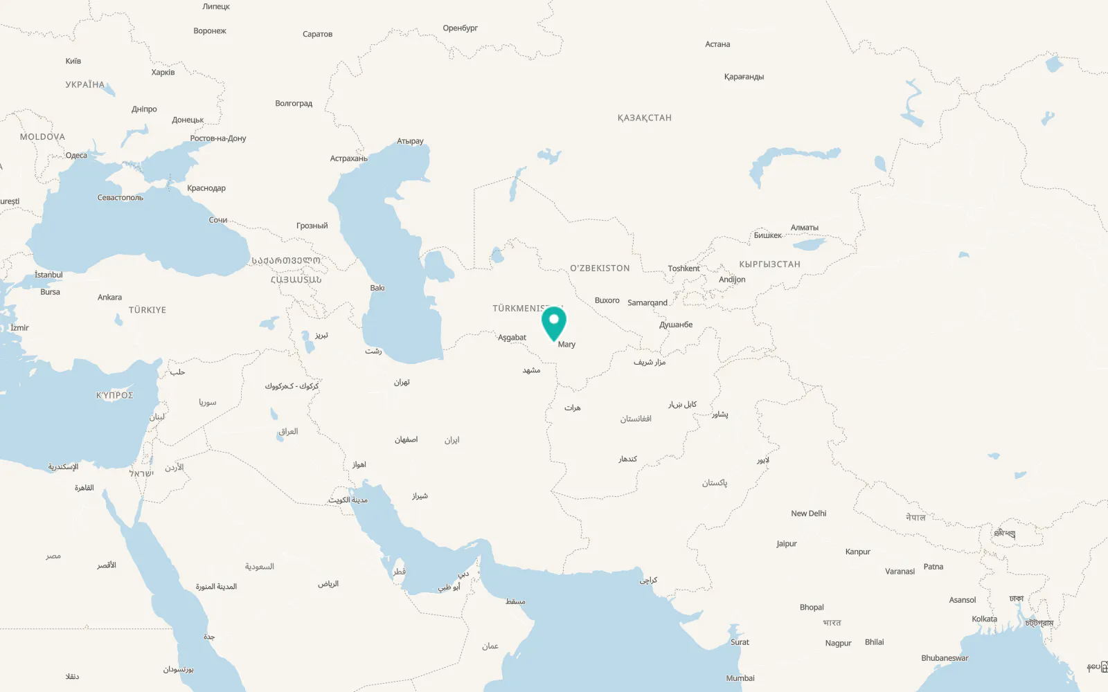 Map of Parahat