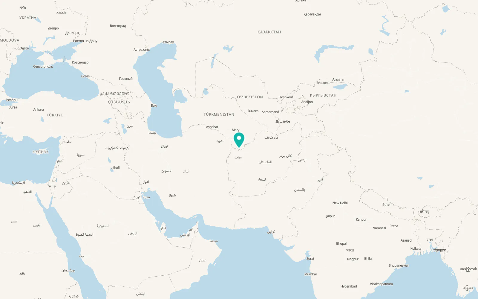 Map of Serhetabat
