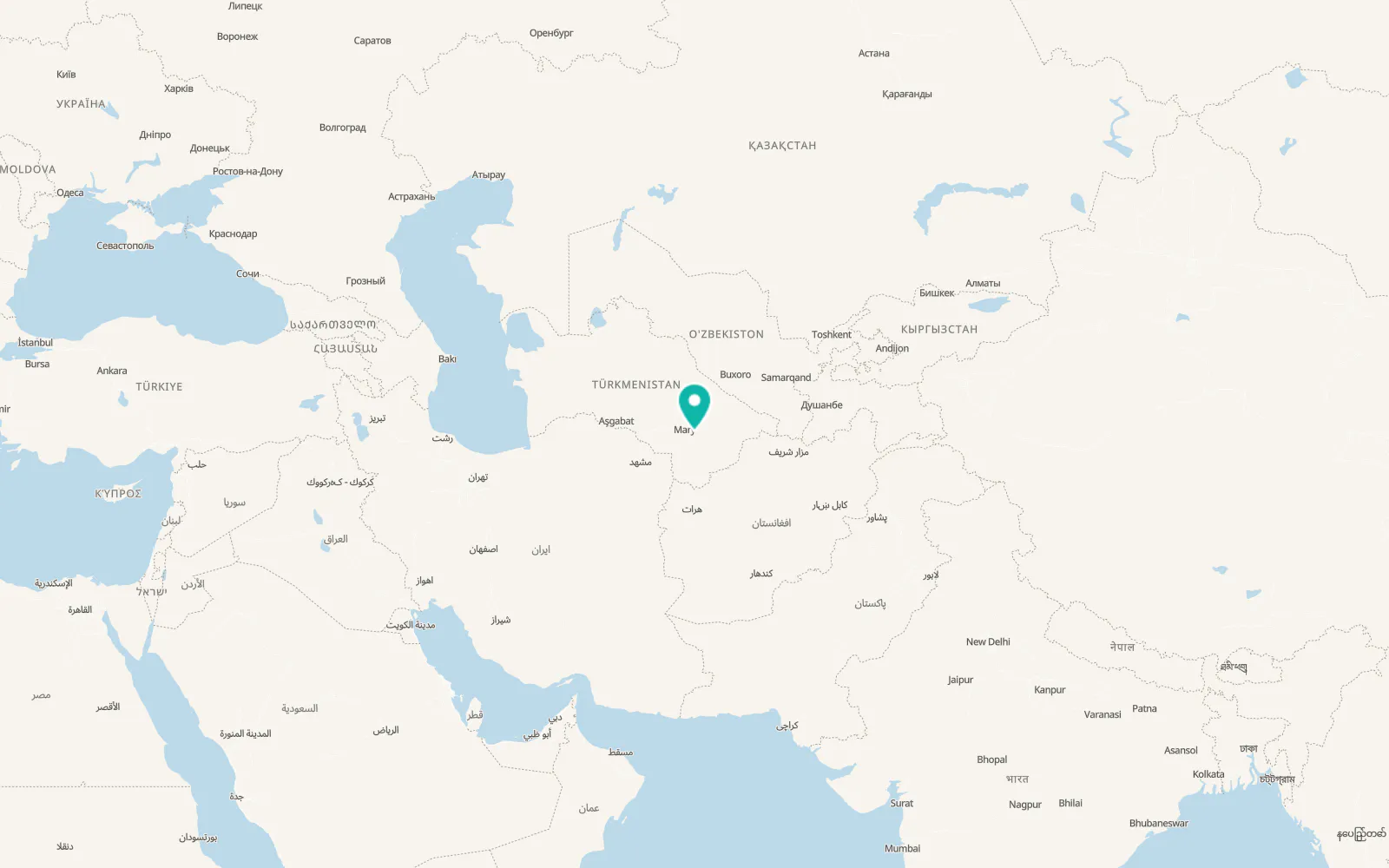 Map of Türkmengala
