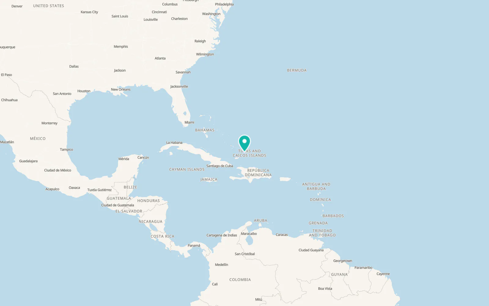 Map of Five Cays Settlement