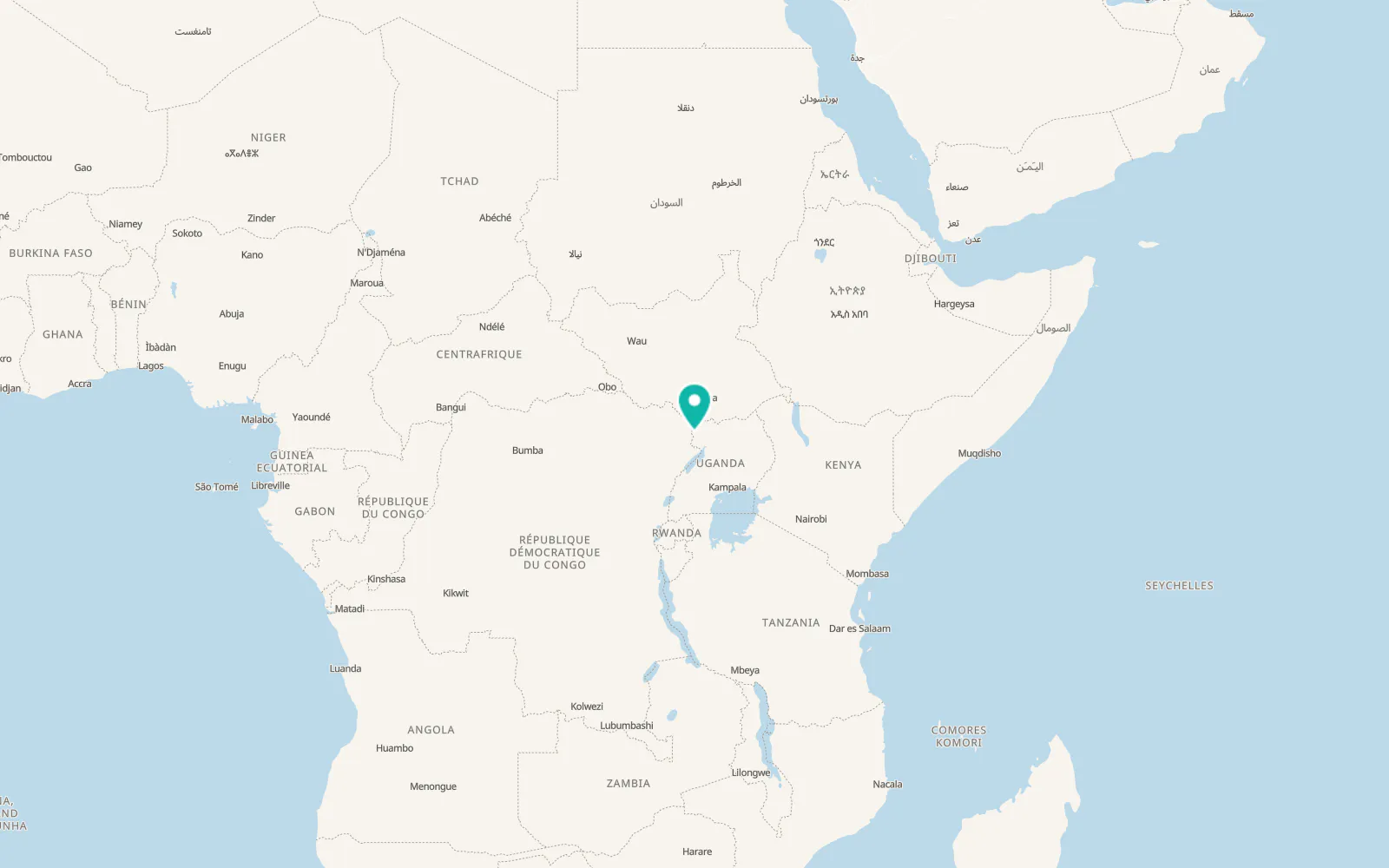 Map of Arua