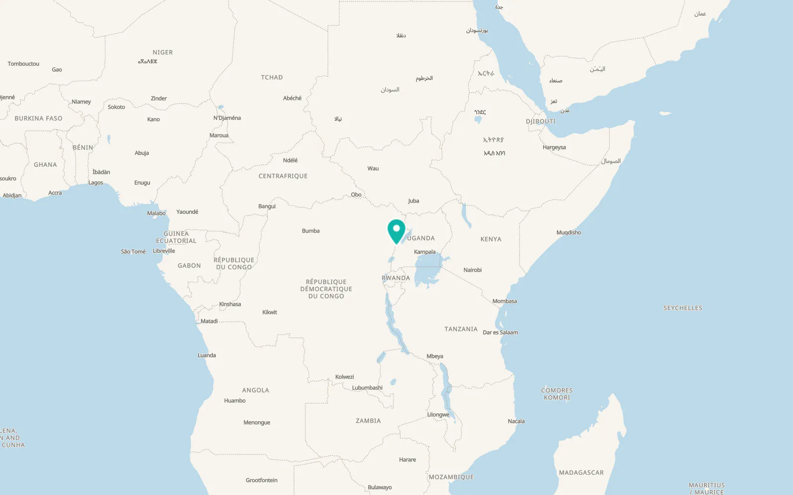 Map of Bundibugyo
