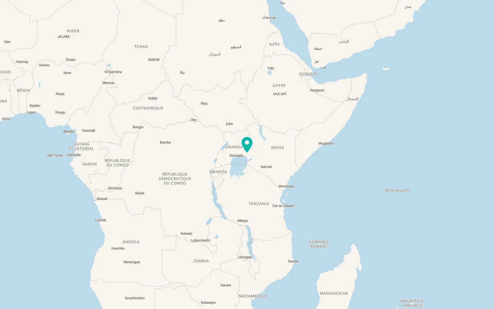 Map of Busia