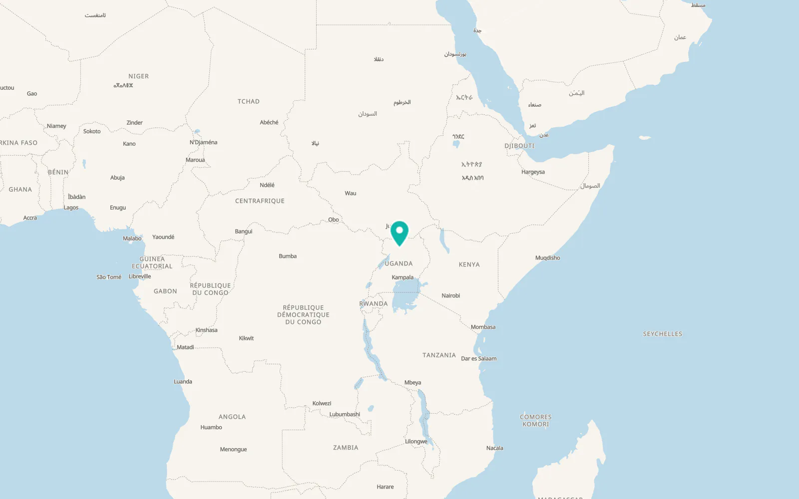 Map of Gulu