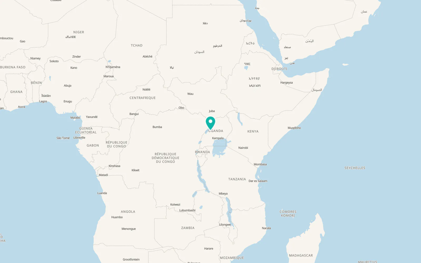 Map of Hoima
