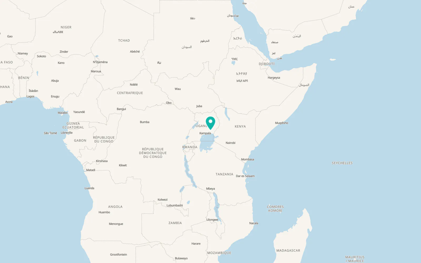 Map of Iganga