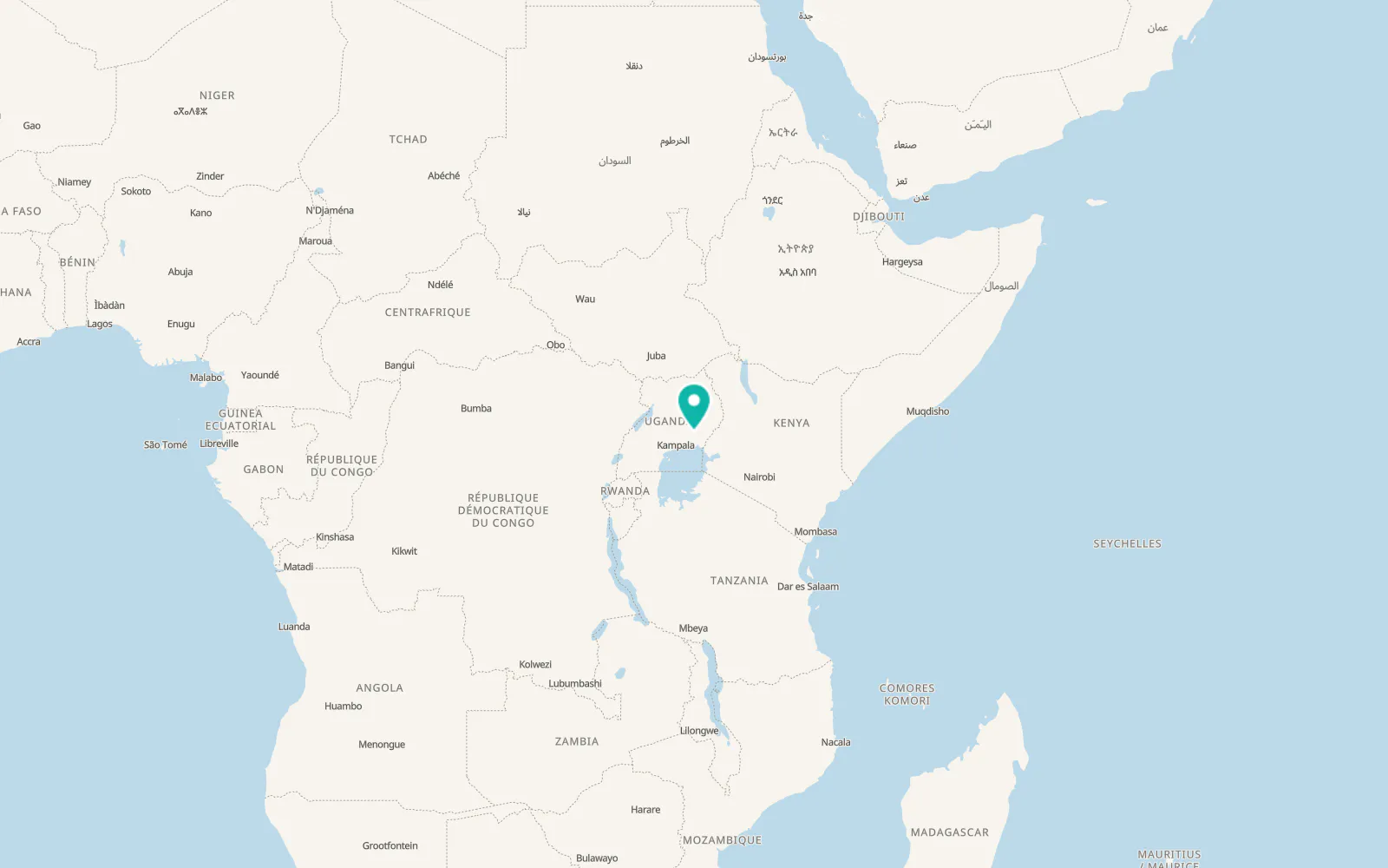 Map of Kaliro