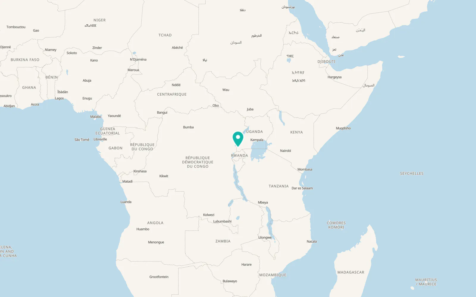 Map of Kanungu