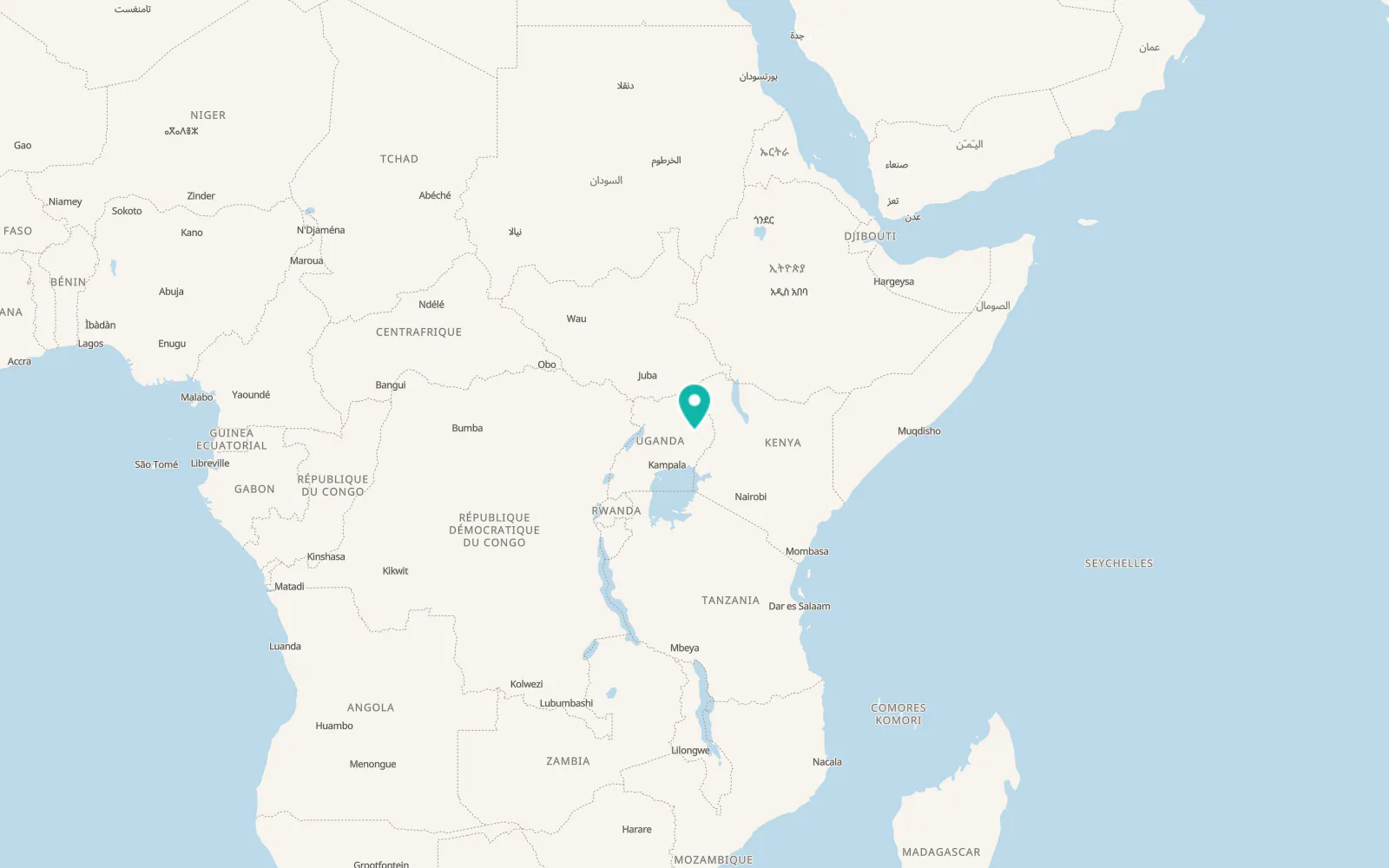 Map of Katakwi