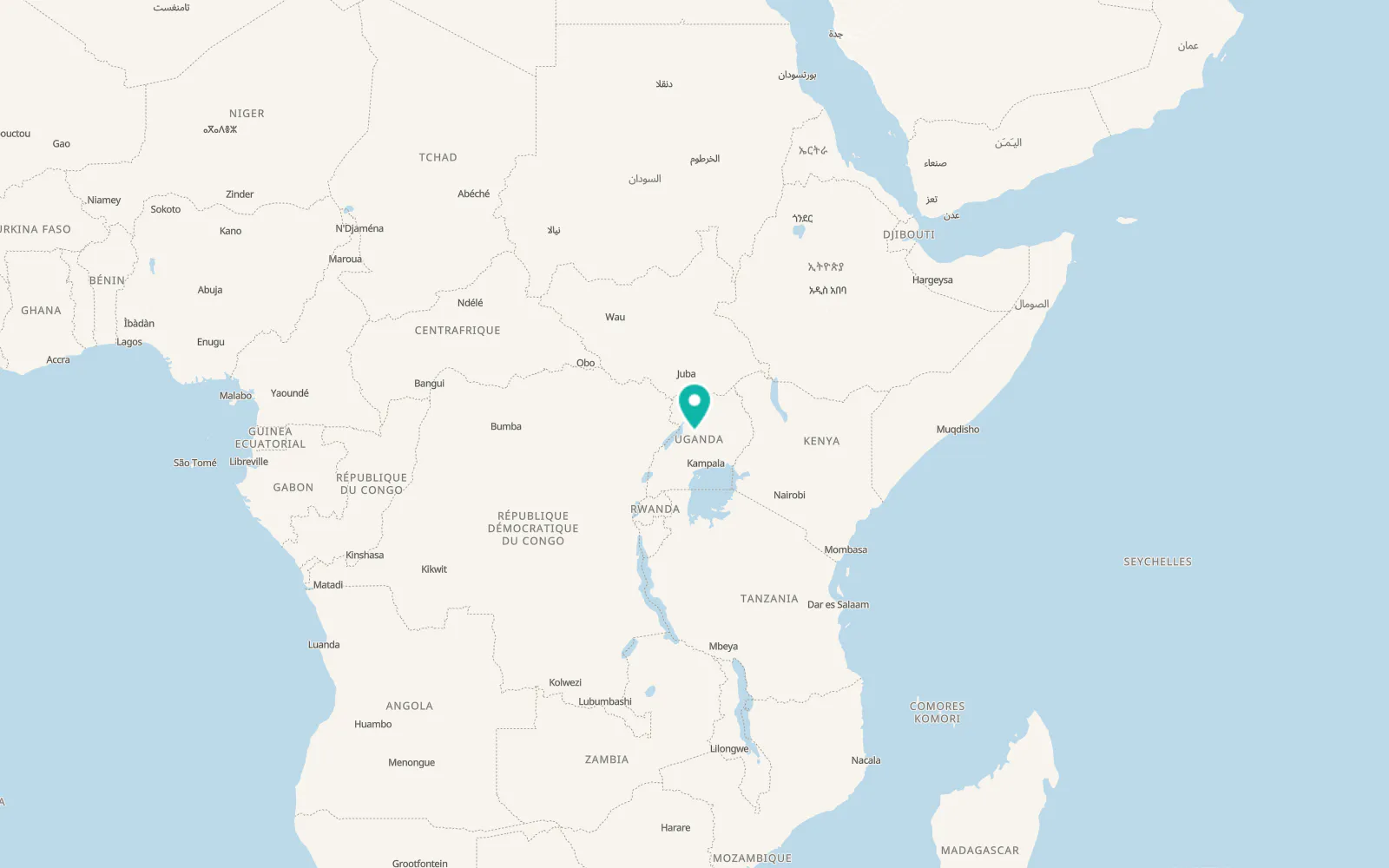 Map of Kigumba