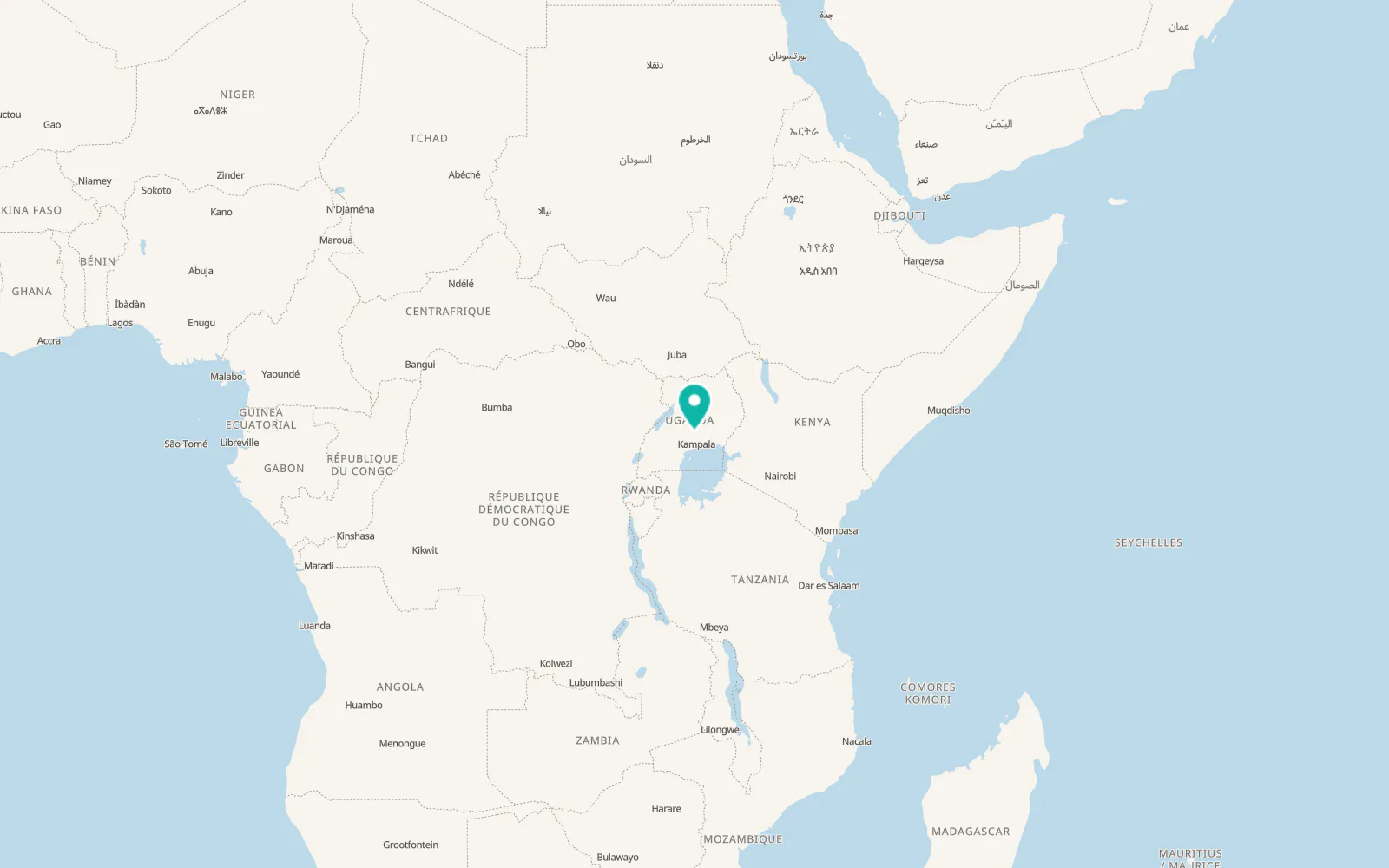 Map of Luwero