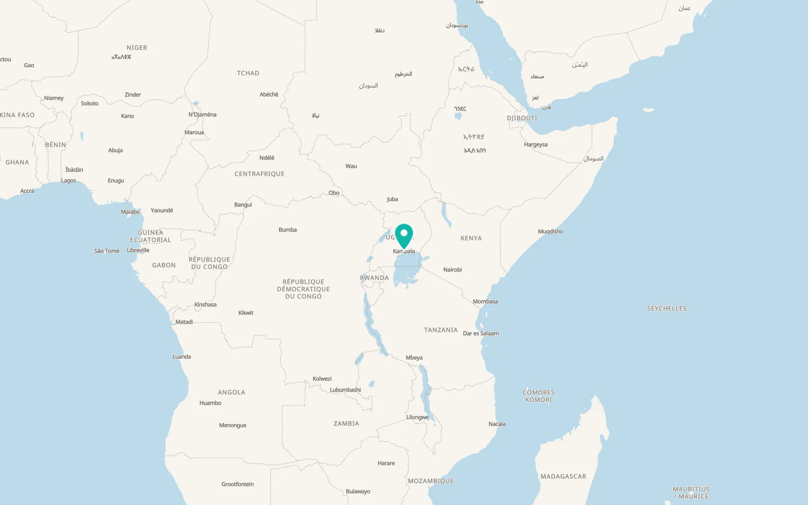 Map of Lweeza